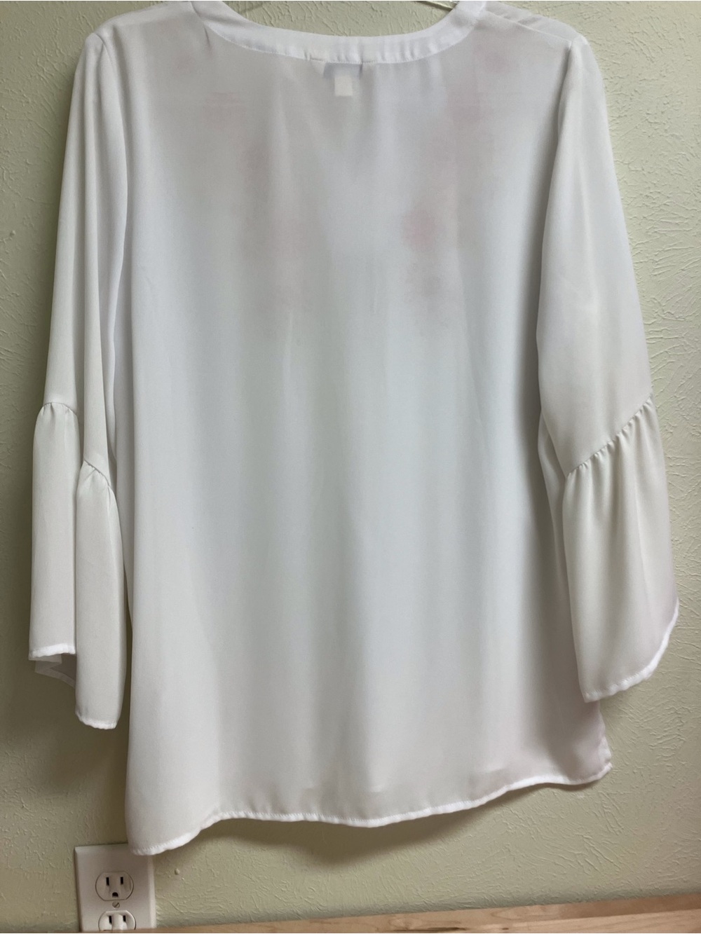 The Pioneer Woman White Tunic with Pink Floral Embroidery - Picture 3 of 12